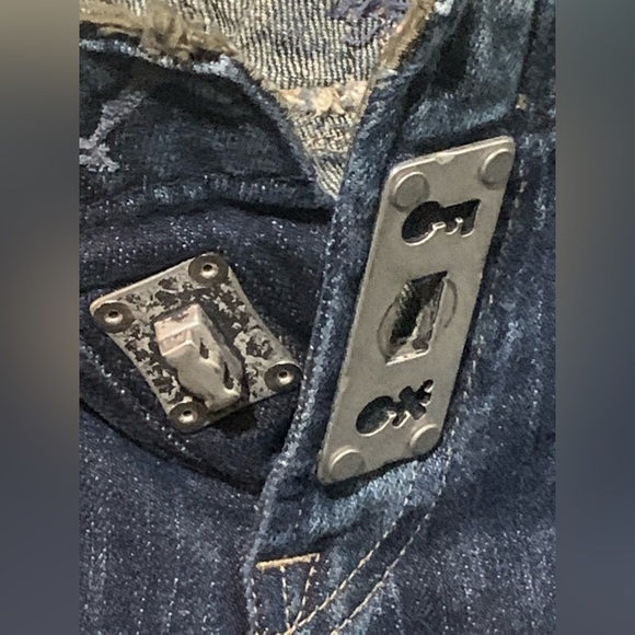 RARE Vtg Marithe+Francois Girbaud Mad Max-y Capris - Picture 4 of 7